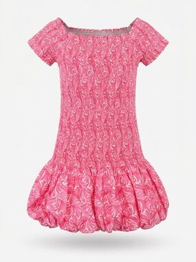H&M Pink Patterned Mini Dress